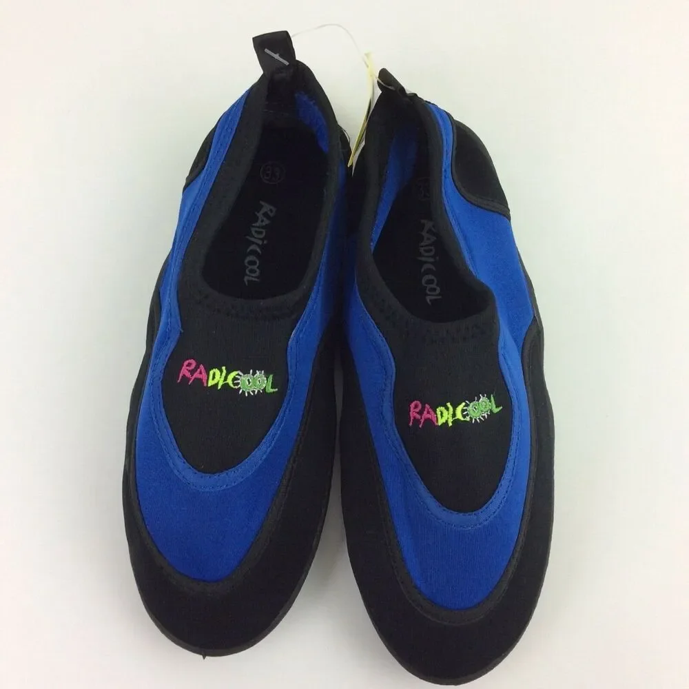 Kids Radicool Water Shoes Size 2 Blue Aqua Socks Blue Black
